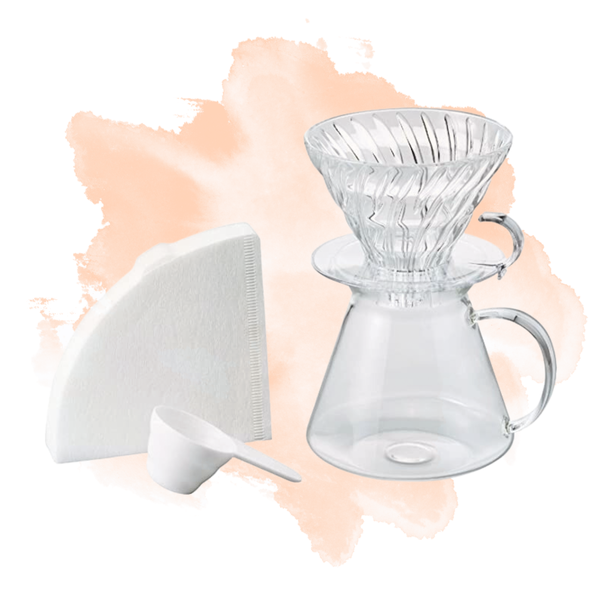 hario - v60 glass brewing kit