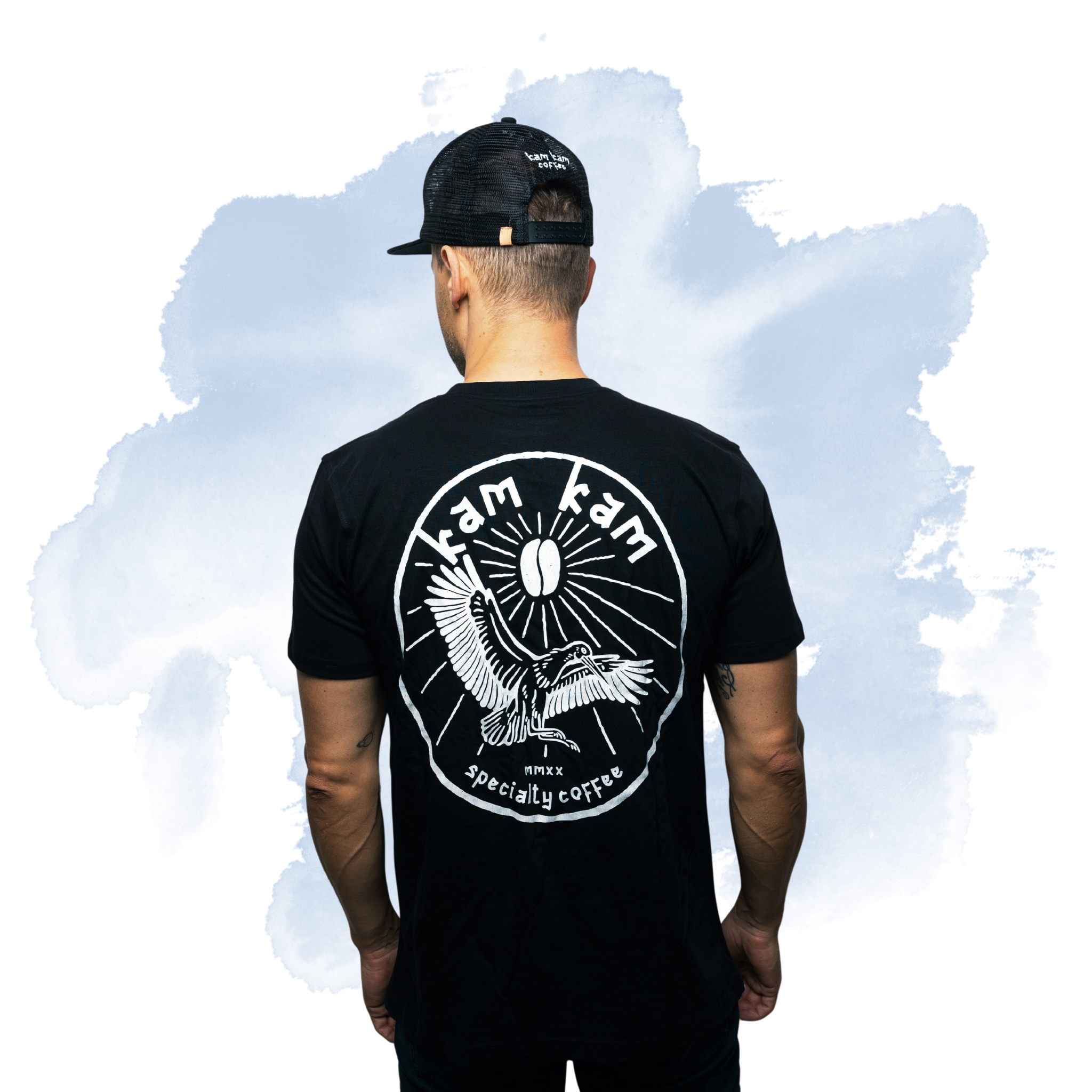 stork symbol t-shirt - black