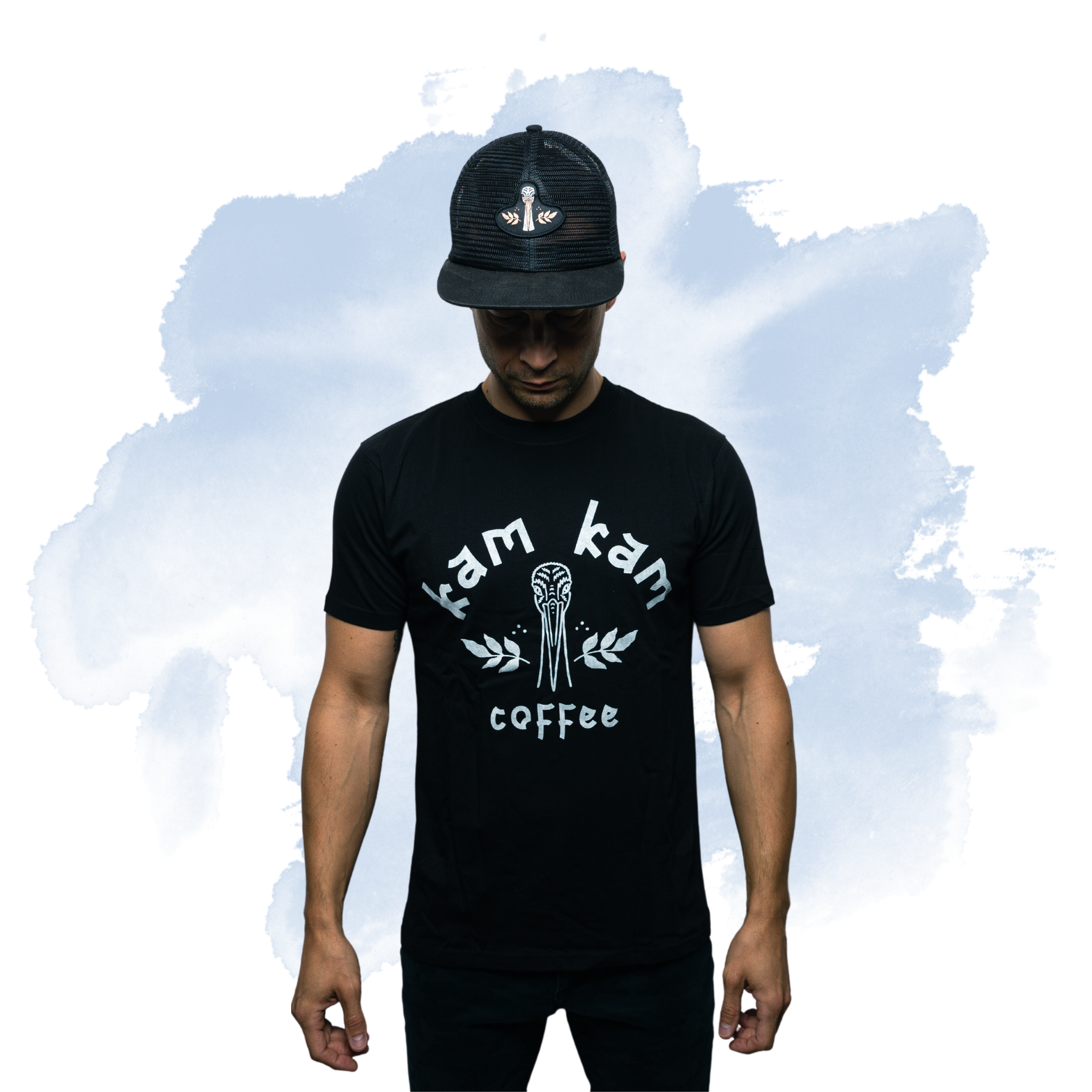 stork logo t-shirt - black